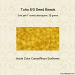 Toho 8/0 #0974 Neon Sunflower [25g]