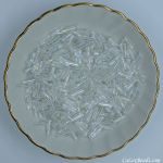 Toho Size 3 Bugle Beads 9mm:Crystal, AB[25g]