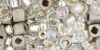 Toho Seed Bead Shape/Color Mix:Junpaku Crystal/Silver [24g]