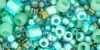 Toho Seed Bead Shape/Color Mix:Seafoam Green [24g]