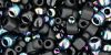Toho Seed Bead Shape/Color Mix:Borakku Black [24g]